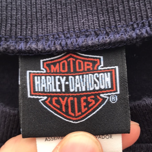 Harley Davidson Bahamas, Navy Blue , Men's Size Medium, Short Sleeve Henley Tee - Picture 5 of 6